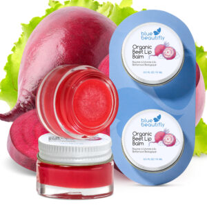 Blue Beautifly Organic Beet Lip Balm - Pack of 2